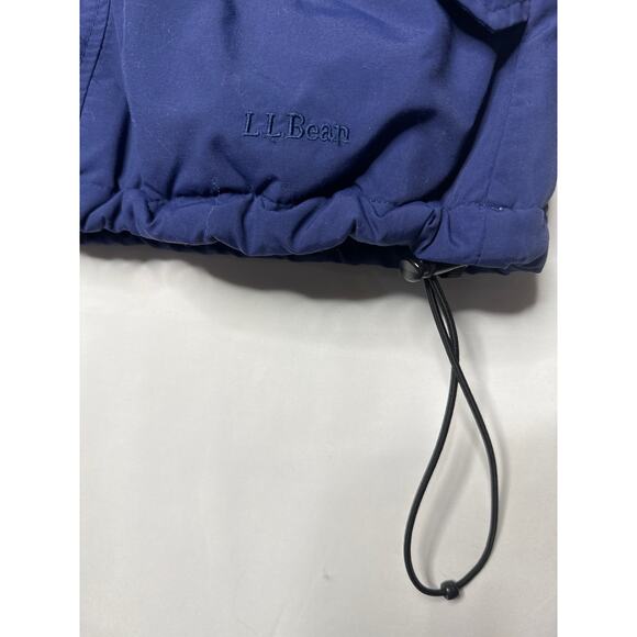 Vintage L.L. Bean 80's jacket fully thinsulate lined hidden hood in navy size XL - Picture 7 of 12